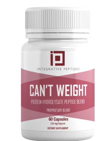 Can't Weight supplement designed to reduce hunger hormone levels and enhance satiety.